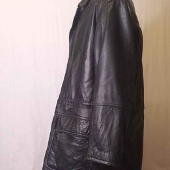 Men's Large leather coat. The Olde Hide House genuine leather, Free delivery. - Picture 4 of 9